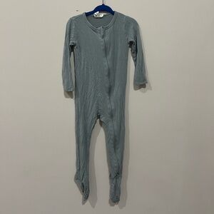 Kyte Zipper Footie Pajamas 18-24m Grey
